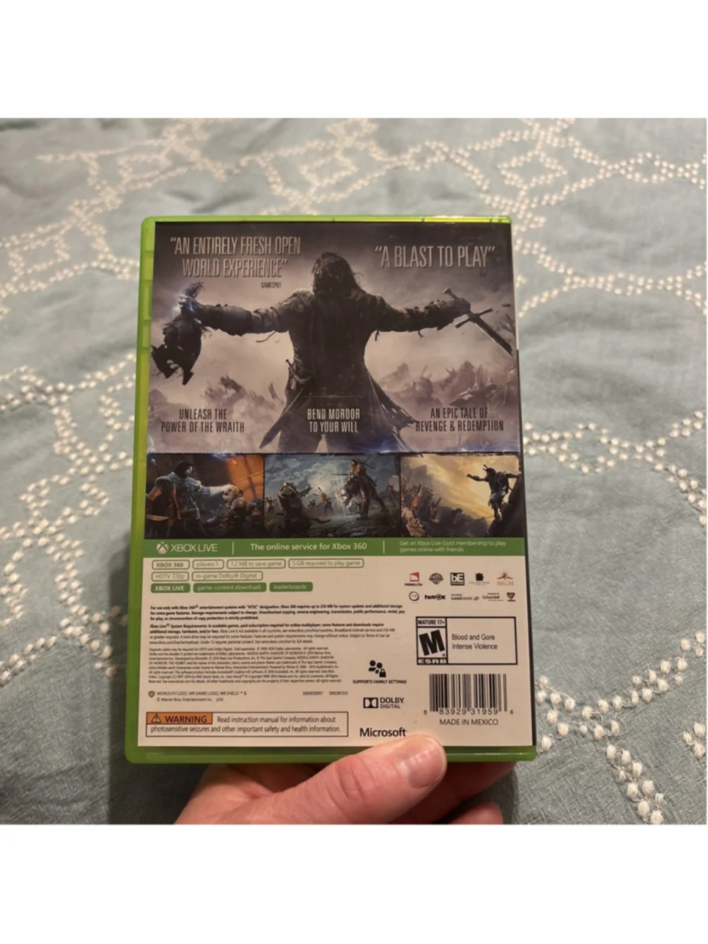 Middle Earth: Shadow of Mordor - Microsoft Xbox 360